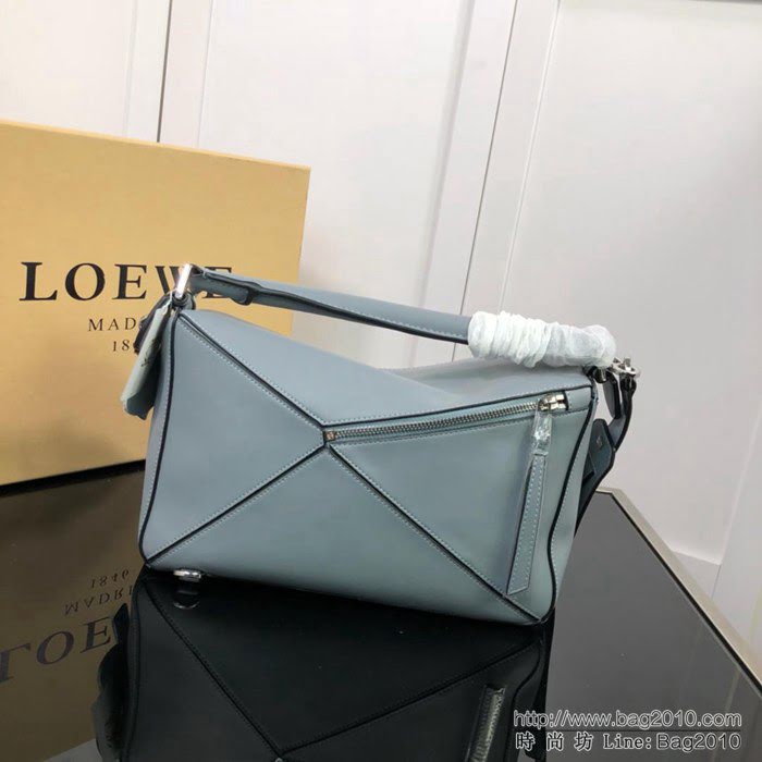 LOEWE羅意威 拼色熱銷款 puzzle bag 可折疊 牛皮手提肩背包 大小號 L0153  jdl1237